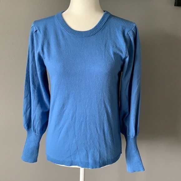 MAGASHONI Light Blue Crewneck Sweater - Picture 1 of 10